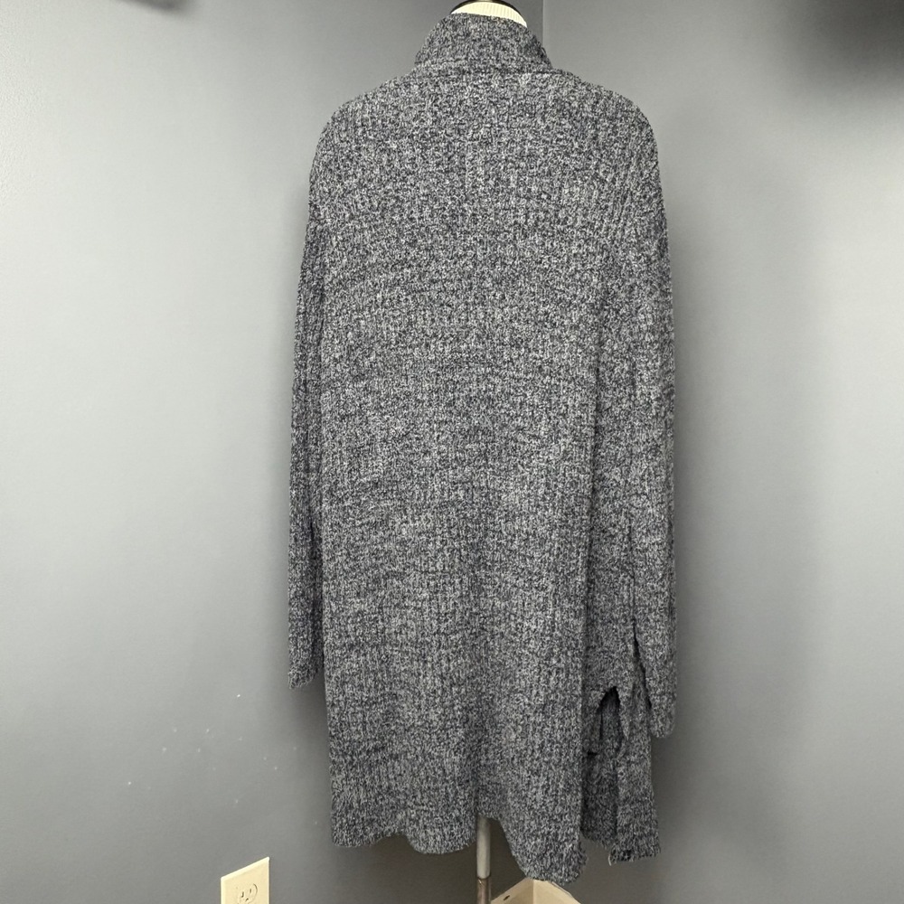Barefoot Dreams CozyChic Lite Open Front Gray‎ Cardigan Women 3X Soft Minimalist - Picture 3 of 15